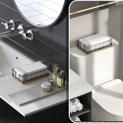 Guest Towel Holder Tray for Bathroom