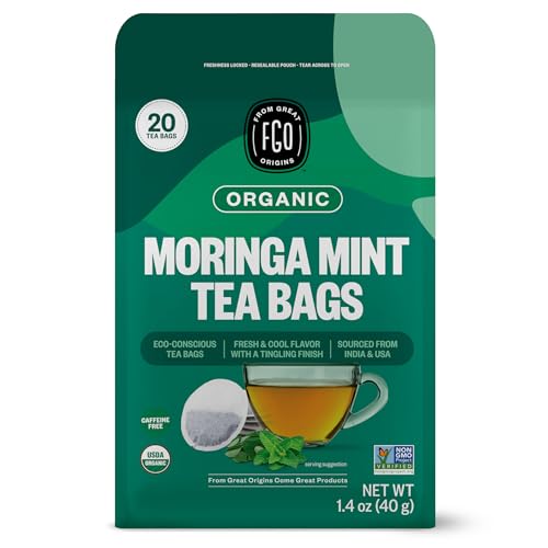 Organic Moringa Mint Tea (20 Count)