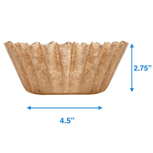 Natural Unbleached Brown Biodegradable Extra Large Coffee Filters 10 (1050 Count)