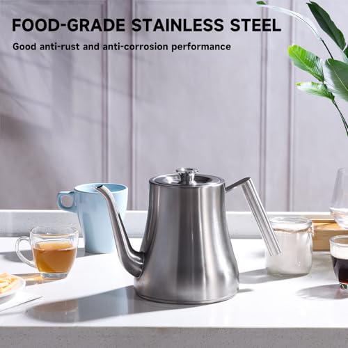 68OZ 2000ML Stainless Steel Teapot with Removable Infuser