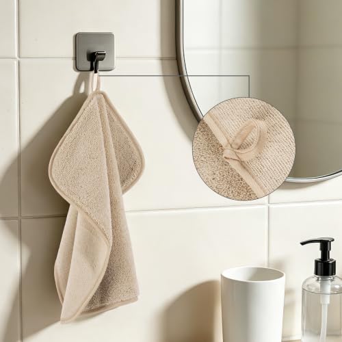 330 GSM Poly Blend Microfiber Shower Wash Cloth Face Towel (6 Count)