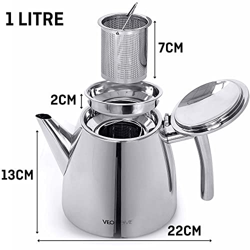 Stainless Steel Tea Pot with Infuser