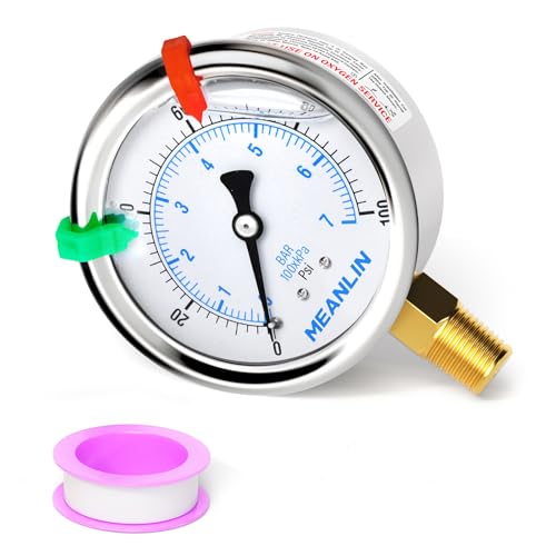 0~100Psi Liquid Filled Pressure Gauge 1