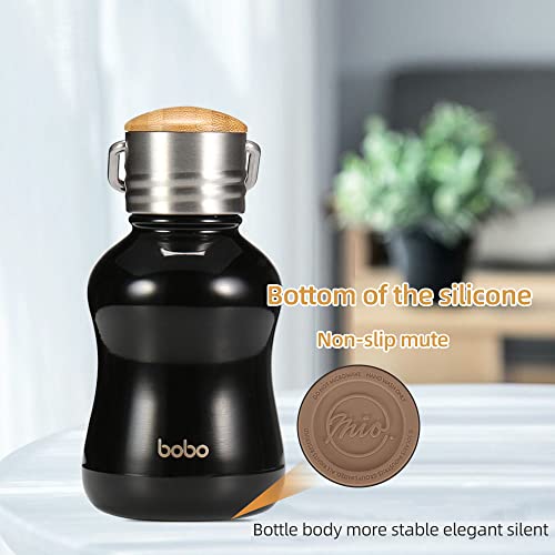 Mini Vacuum Insulated Water Bottle With Bamboo Lid
