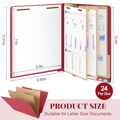 24 Pack Classification Folders (24 Count)