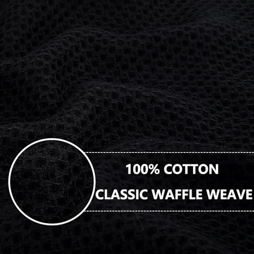 100% Cotton Waffle Weave Kitchen Dish Towels 12 (12 Count)