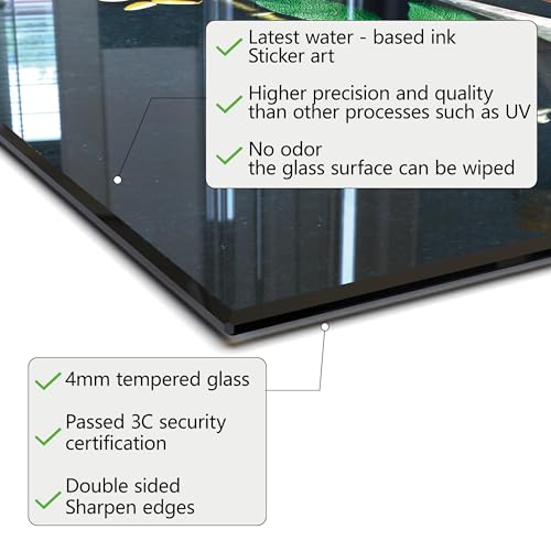 Tempered Glass Backsplash for Kitchen