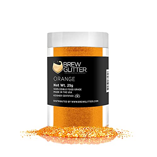 Orange BREW GLITTER Edible Glitter For Drinks