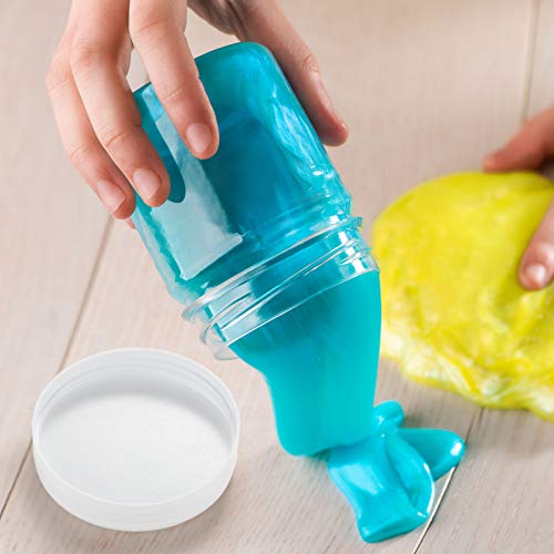 4 Pcs Plastic Jars Wide Mouth with Lids (10 Ounce)