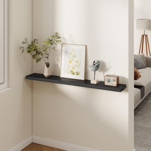 Rustic Real Wood Floating Shelves