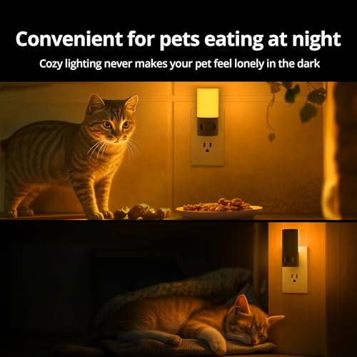 Plug in LED Amber Night Light with Motion Sensor (2 Count)