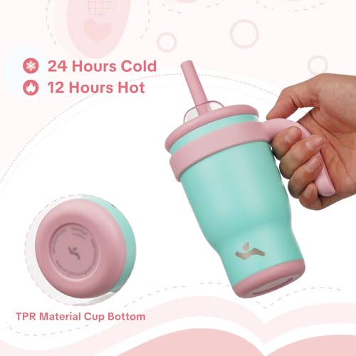 14 oz Tumbler with Handle and Straw