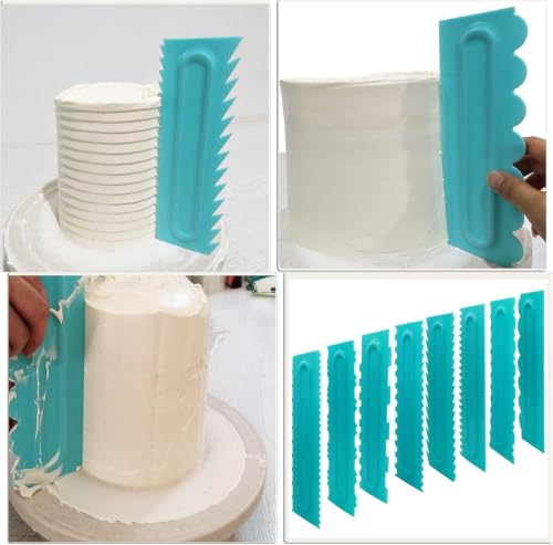 Cake Scraper set of 8 Pack Cake Edge Tools (8 Count)