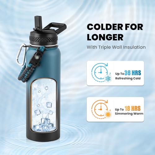 Insulated Water Bottle 40 oz (2 Count)