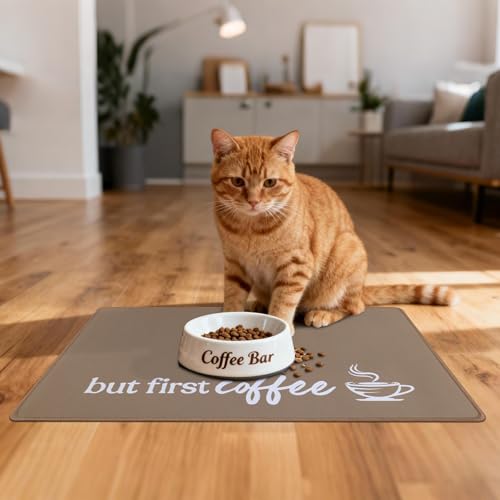 Coffee Mat 2 Pack 12x19 Inch Absorbent Non (2 Count)