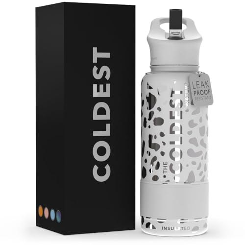 Coldest Insulated Water Bottle with Straw Lid