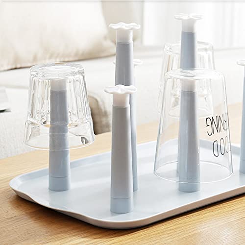 Cup Drying Rack with Draining Design 12.6X7.9X7.1 Inch Space