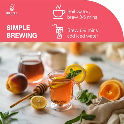 Peach Herbal Tea Bags 100 Count