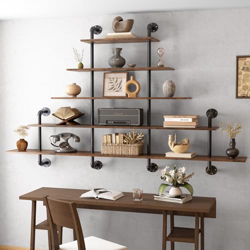 70" Industrial Pipe Shelving (5 Count)