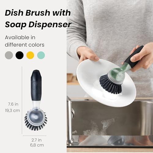 Rengo Dish Brush with Soap Dispenser
