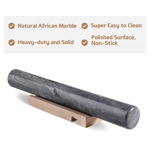 African Natural Marble French Rolling Pin