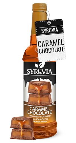 Coffee Syrup Caramel Chocolate Flavored Syrup for Drinks (25.4 Fl Oz)