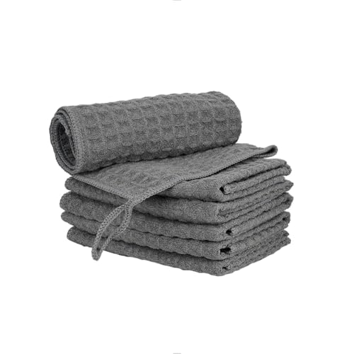 6 Pack Microfiber Espresso Barista Cleaning Towels (6 Count)