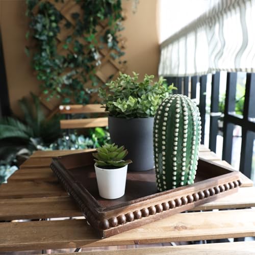 Square Wood Decorative Tray