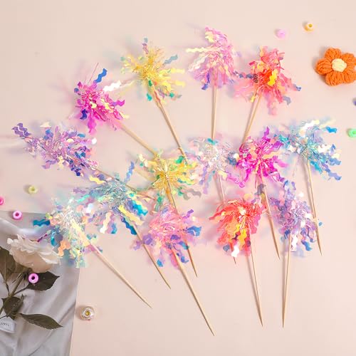 35Pcs Foil Firework Cupcake Toppers (35 Count)