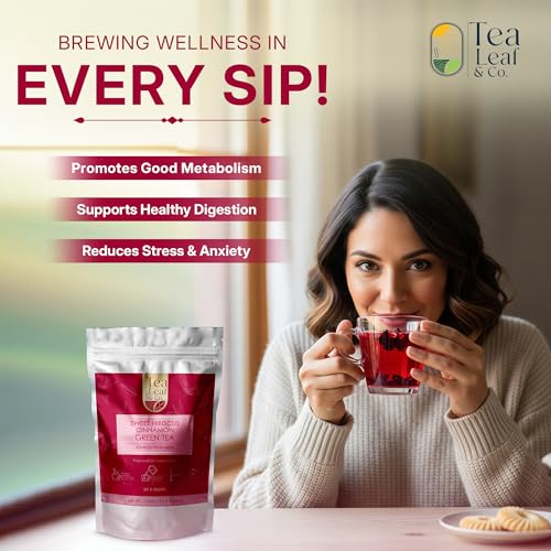 Sweet Hibiscus Cinnamon Green Tea (50 Count)