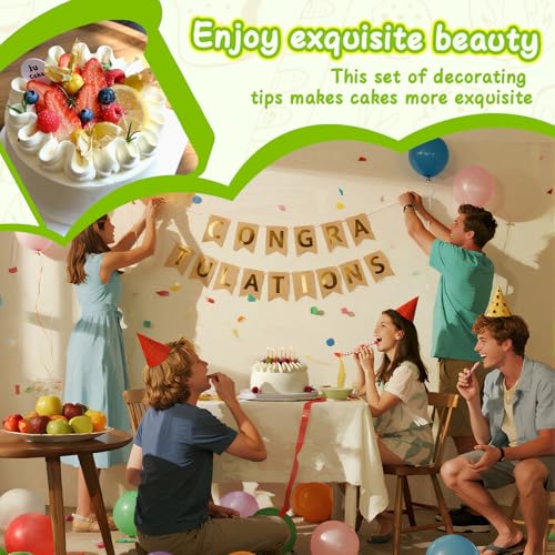 3 Pieces V Shaped Piping Tips Set