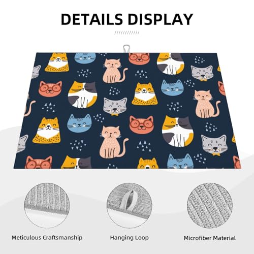 Absorbent Microfiber Dish Drying Mat