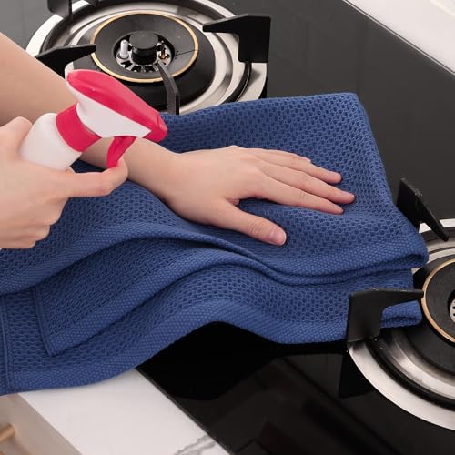 100% Cotton Oversized Waffle Weave Kitchen Towels 4 (4 Count)