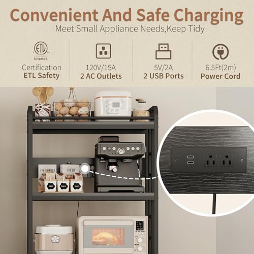 Microwave Stand with Storage