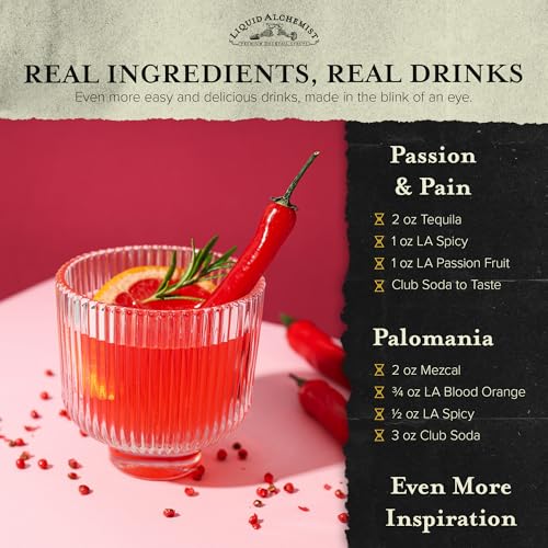 Spicy Habanero Infused Simple Syrup for Cocktails (12.7 Fl Oz)
