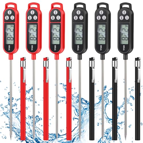 6 Pcs Food Thermometer Instant Read Probe BBQ