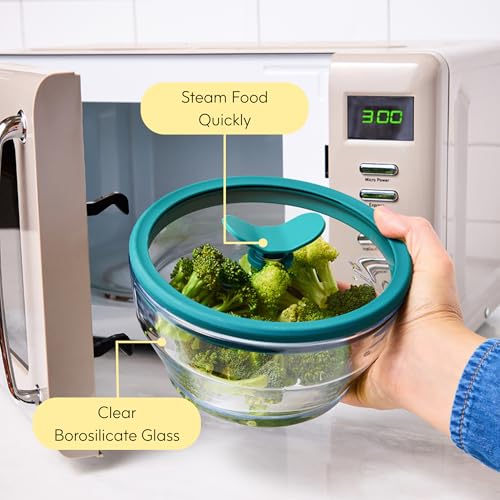 4 Cup Glass Microwave Steamer & Food Storage