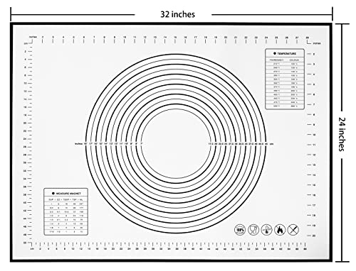 silicone pastry non stick baking mat with measurement fondant mat with three sizes for silicone baking mat