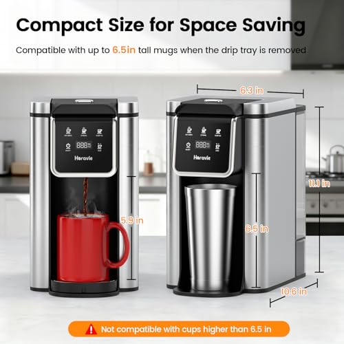 Iced Single Cup Coffee Machine for K Pod and Ground