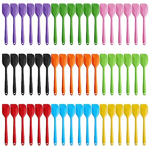 54 Pcs Silicone Spatulas Set 9 Colors (54 Count)