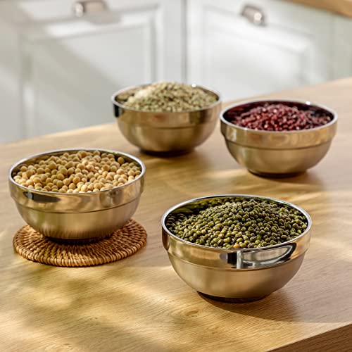20 Pack Stainless Steel Bowls Set (20 Count)