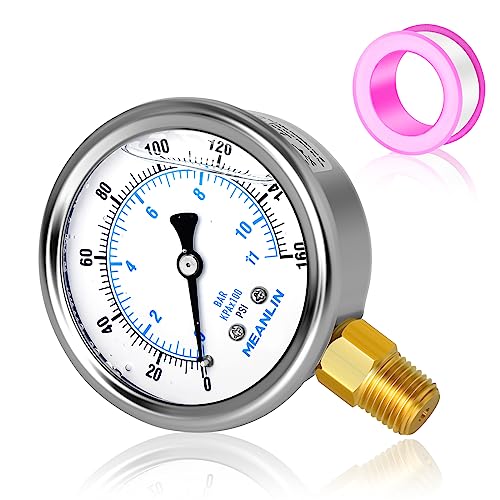 0~160Psi Liquid Filled Pressure Gauge 1