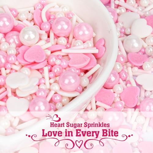 Pink Sprinkles 130g (4.58 Ounce)