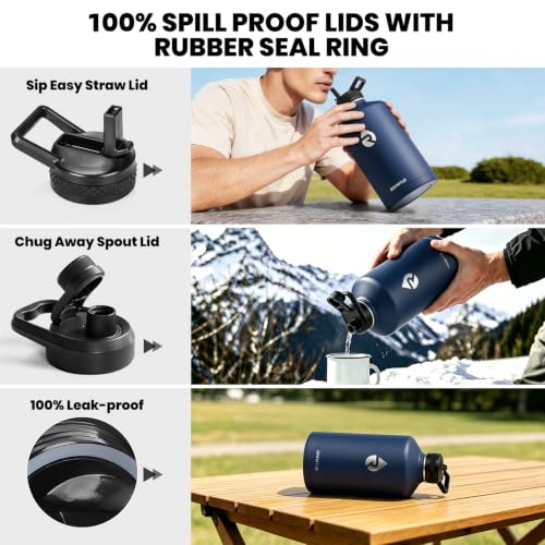 One Gallon Water Bottle Insulated 128 oz