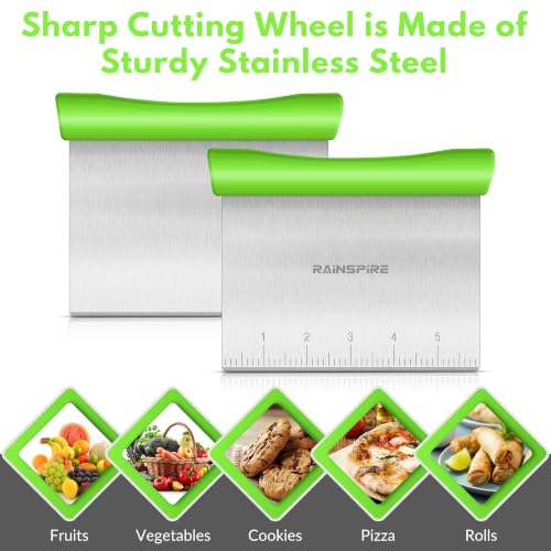 Multi Purpose Stainless Steel Bench Scraper Dough Blender & Pastry Cutter