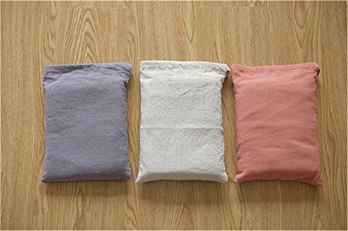 Soft Cotton Linen Apron Solid Color Halter Cross Bandage Aprons Japanese Style X Shape Double Pockets Kitchen Cooking Clothes Gift for Women Chef Housewarming