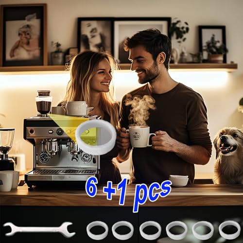 6 Piece Felt Washer Replacement for Breville Espresso Machine Grinders (7 Count)