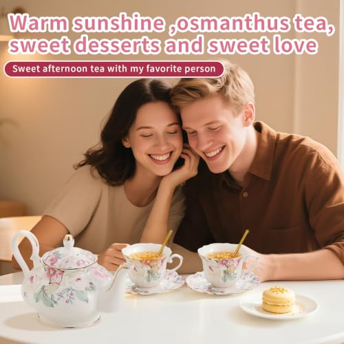 Country Roses Porcelain Tea Set