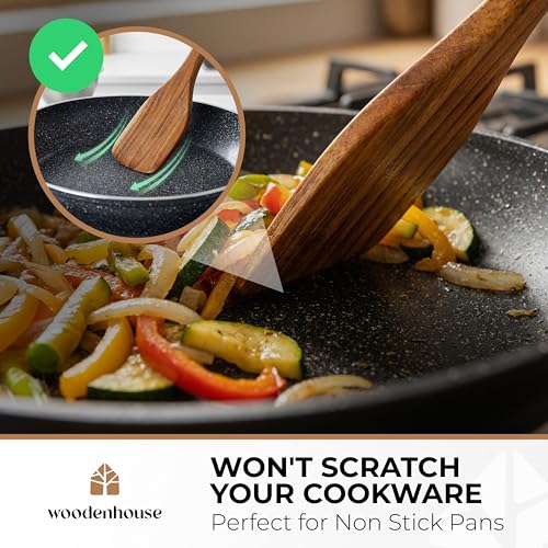 Wooden Spatula for Cooking (6 Count)