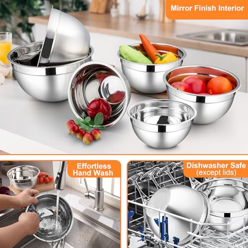 Mixing Bowls with Visible Lid Sets (12 Count)